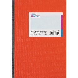 Notebook König Ebhardt A5 red index checked