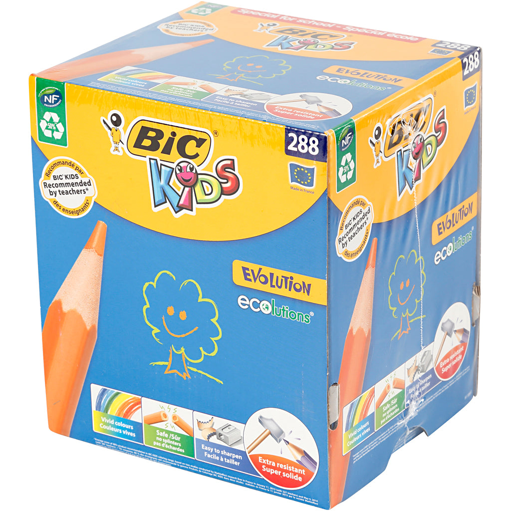 Http: www.cchobby.nl bic-evolution-kleurpotloden-l-17-5-cm-vulling-3-mm-diverse-kleuren-288-stuk-1-doos