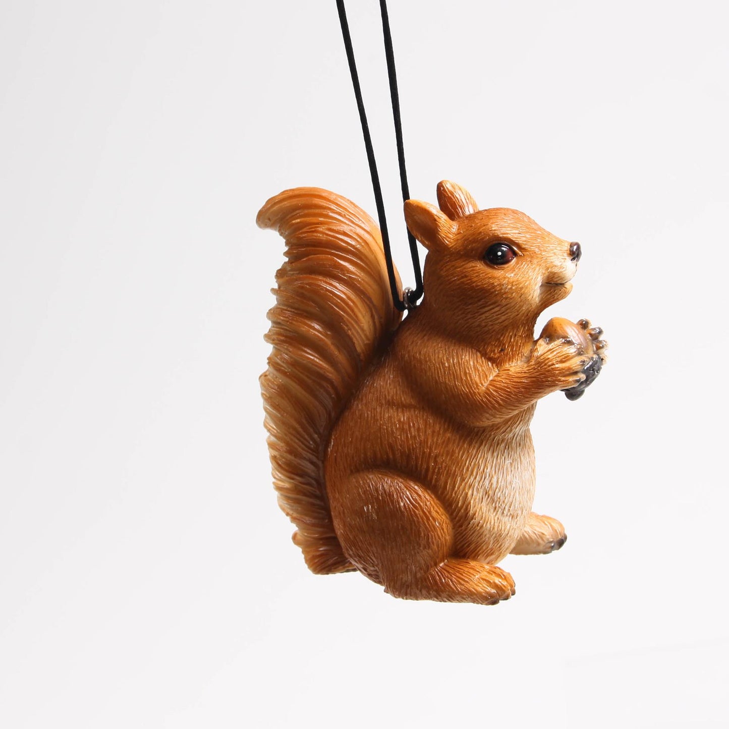 Animales de madera de granja ardilla colgante 8x4x6cm