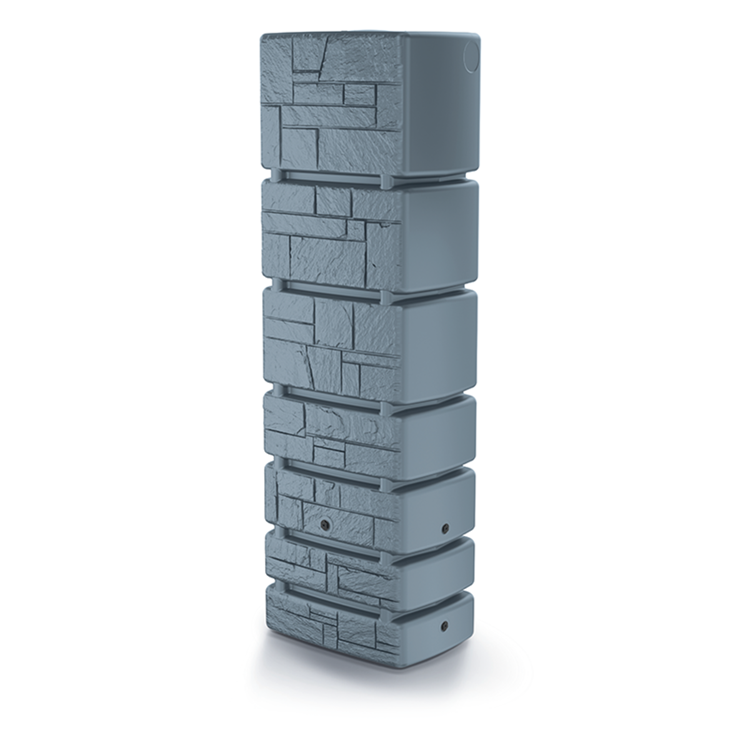 Prosperplast 1071713 - botte per pioggia 350l torre grigio pietra | 1 pz