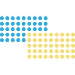 Punti di marcatura franchi 19 mm blu giallo