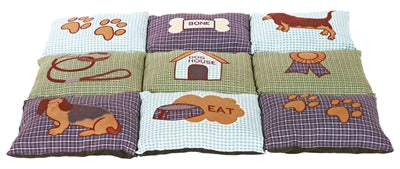 Trixie Dog Cushion Patchwork blu verde