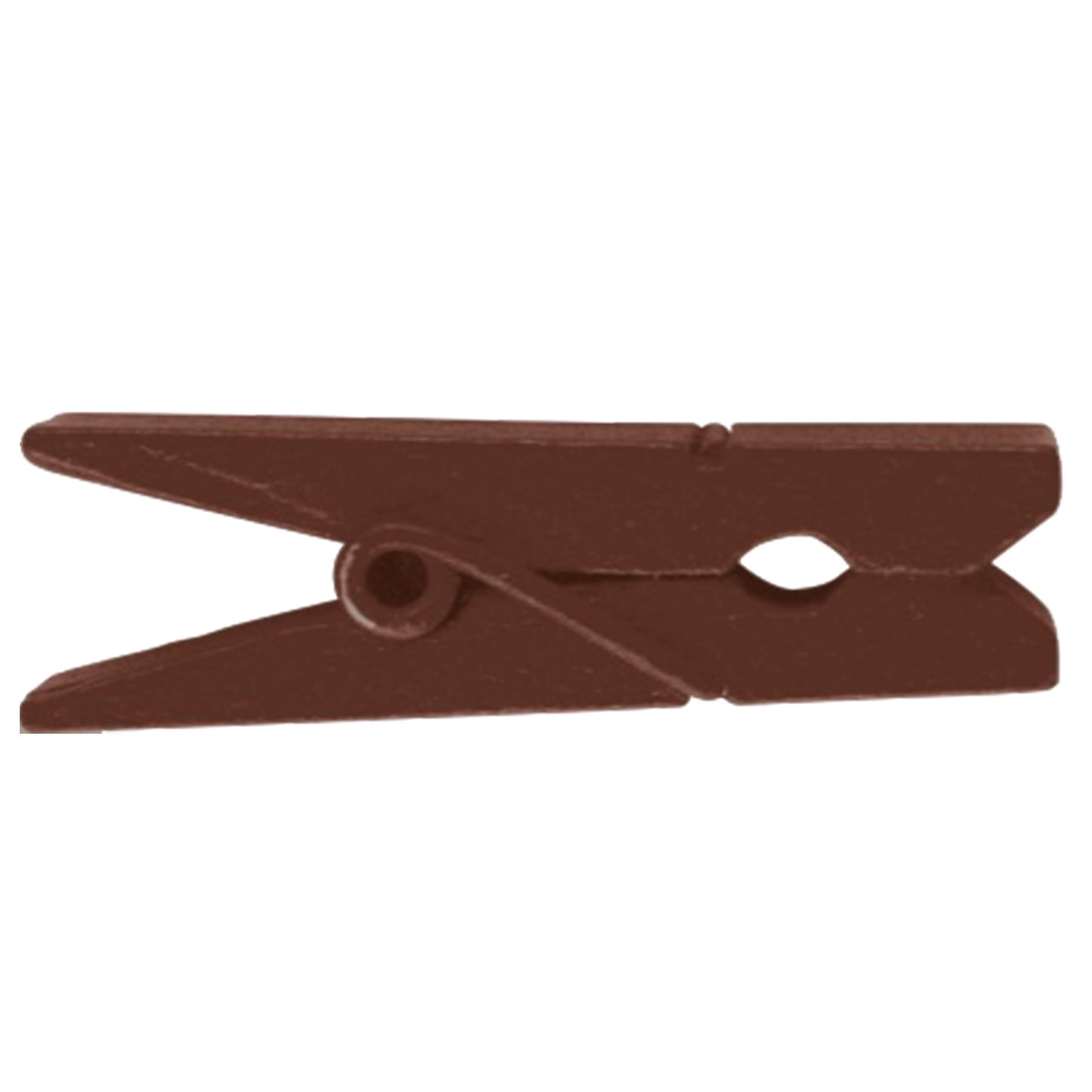 Vaessen creative • mollette da bucato in legno 3,5 cm 12 pezzi cioccolato