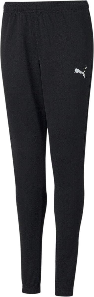 Puma teamrise poly training pants jr jongens sportbroek - black- white
