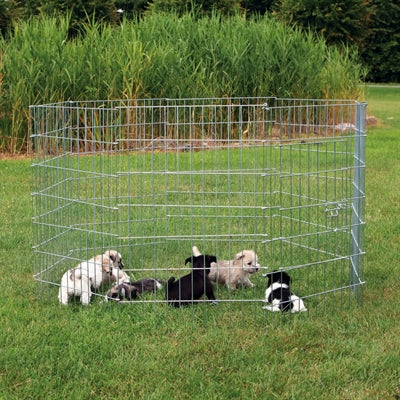 Trixie Natura Puppyren Galvanized Metal 8 paneles