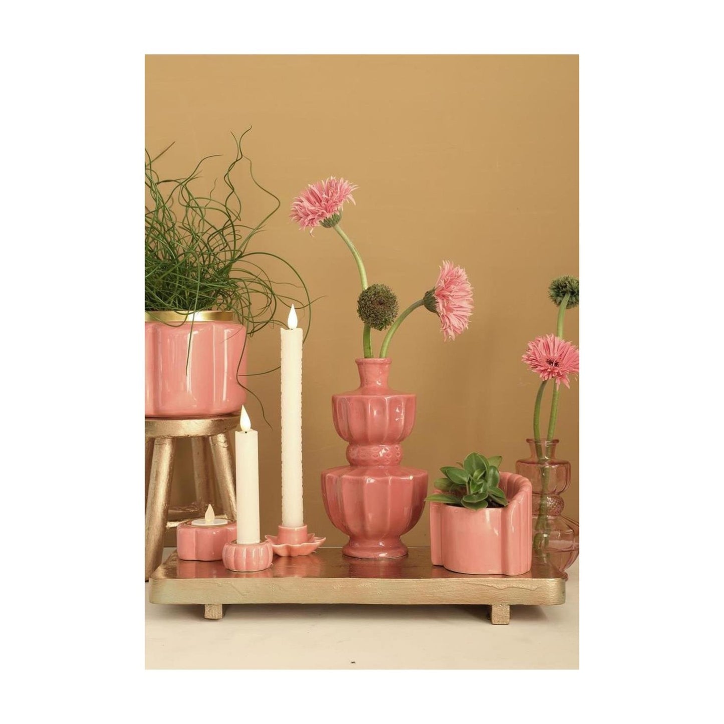 Vaso Ideas 4 stagioni bellagio terra rosa ø11xh20cm