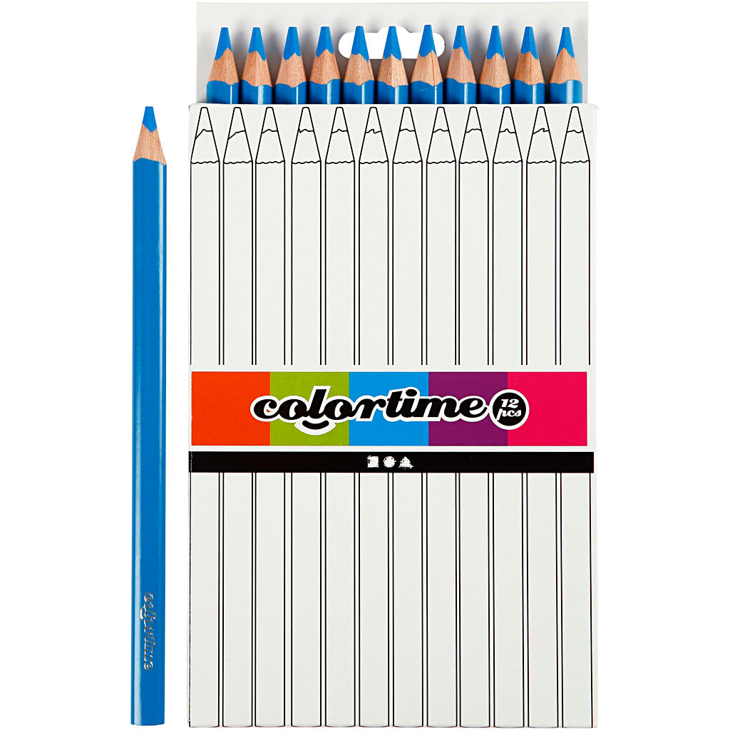 Pencille color jumbo triangolari - blu, 12st.