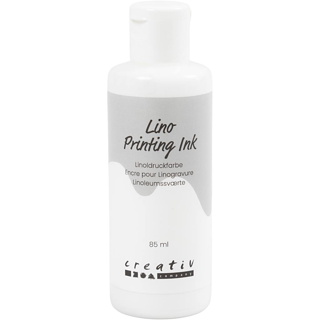 Creativ company pintura linóleo, blanca, 85 ml 1 botella