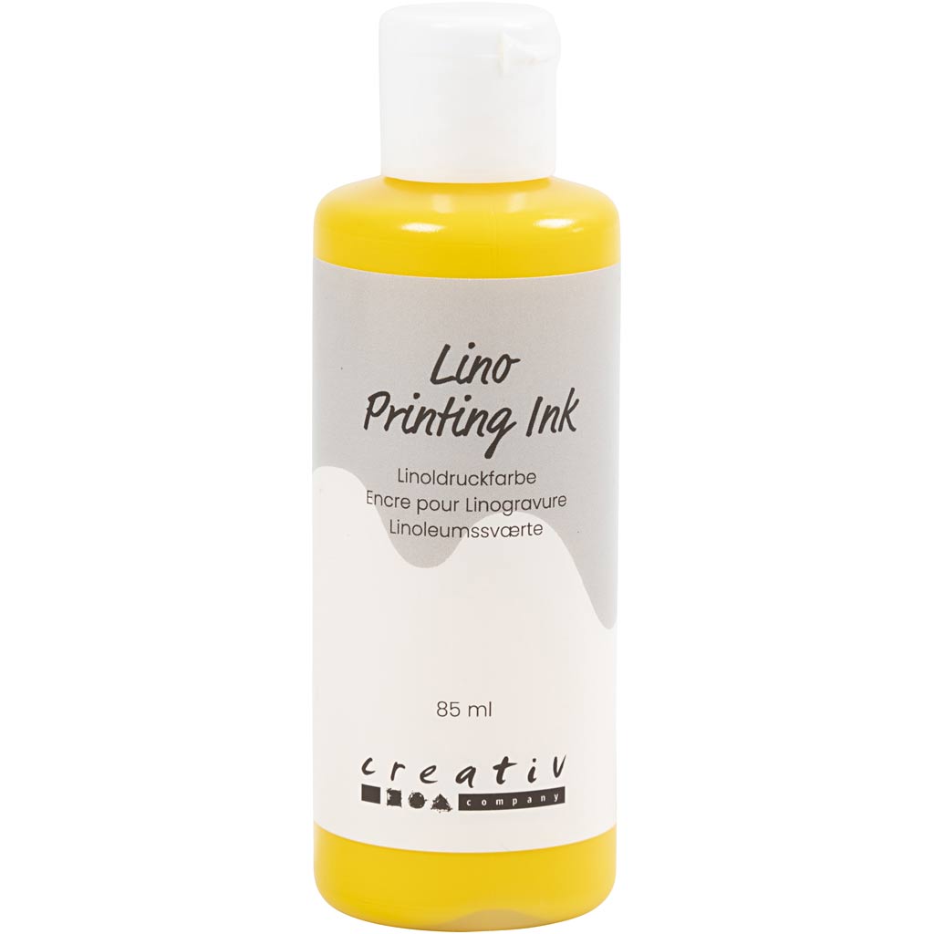 Pittura per linoleum dell'azienda Creativ, gialla, 85 ml 1 bottiglia
