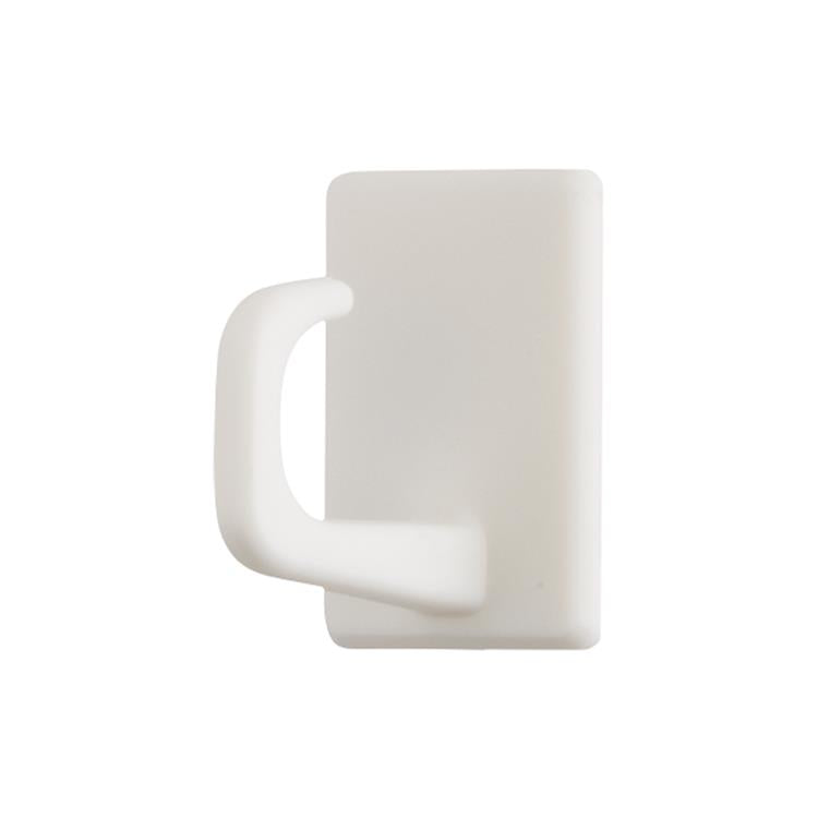 3m 1062868 - gancho rectangular de plástico autoadhesivo - blanco (4 ganchos) | 10 piezas