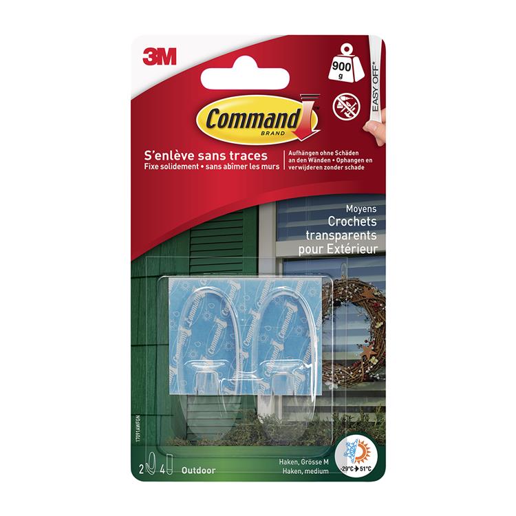 3m 1059852 - cmd ganci da esterno, trasp, 2hk | 9 pezzi