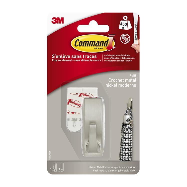 3m 1062187 - command kl. metalen haak eigent. refl. effect mr01-bn | 6 stuks
