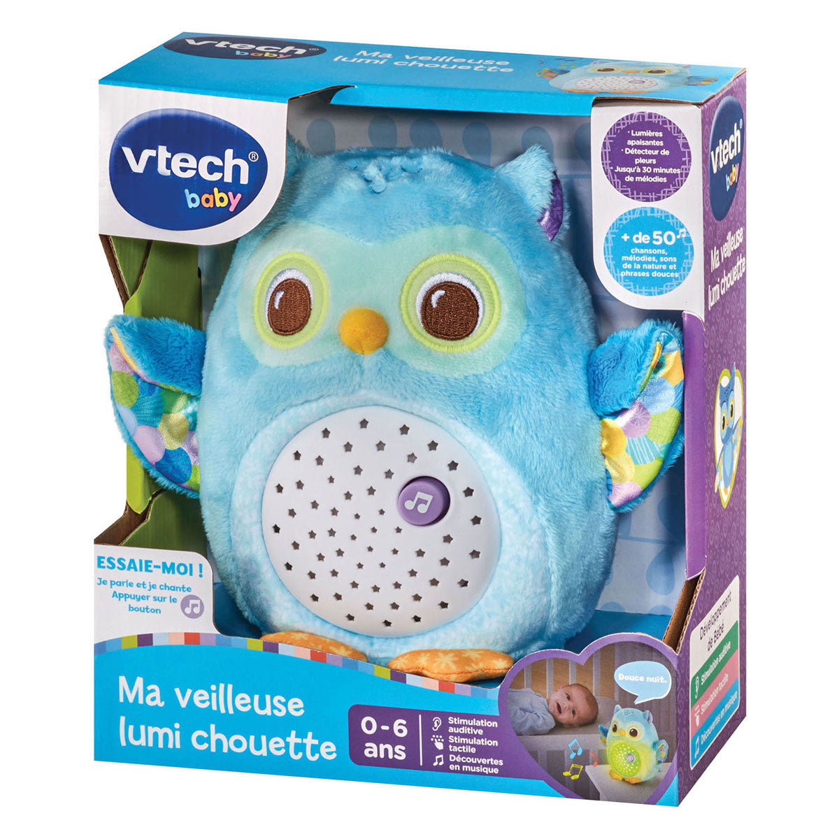 Lampada da notte a forma di gufo della buonanotte Vtech