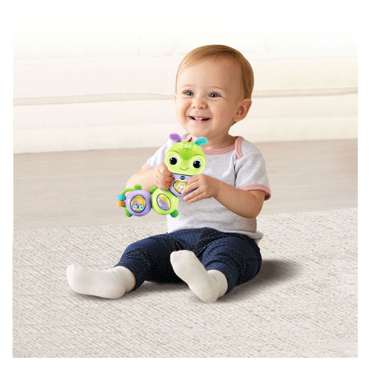 Il bambino Vtech gira e muove il bruco