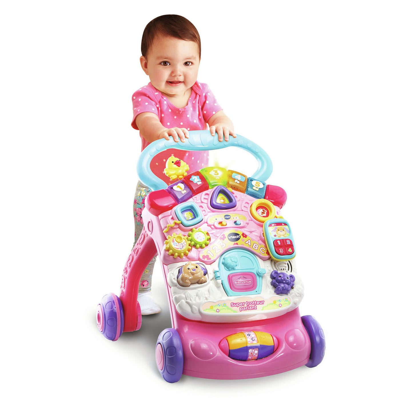 Camminatore di attività 2 in 1 Vtech rosa