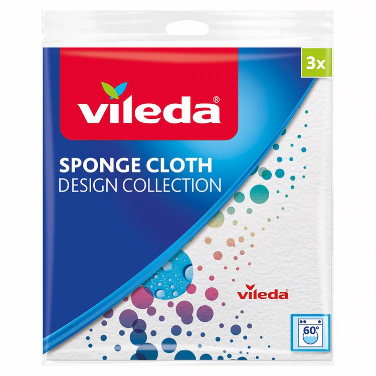 Vileda 1063145 - panni spugna disegno x3 | 11 pezzi