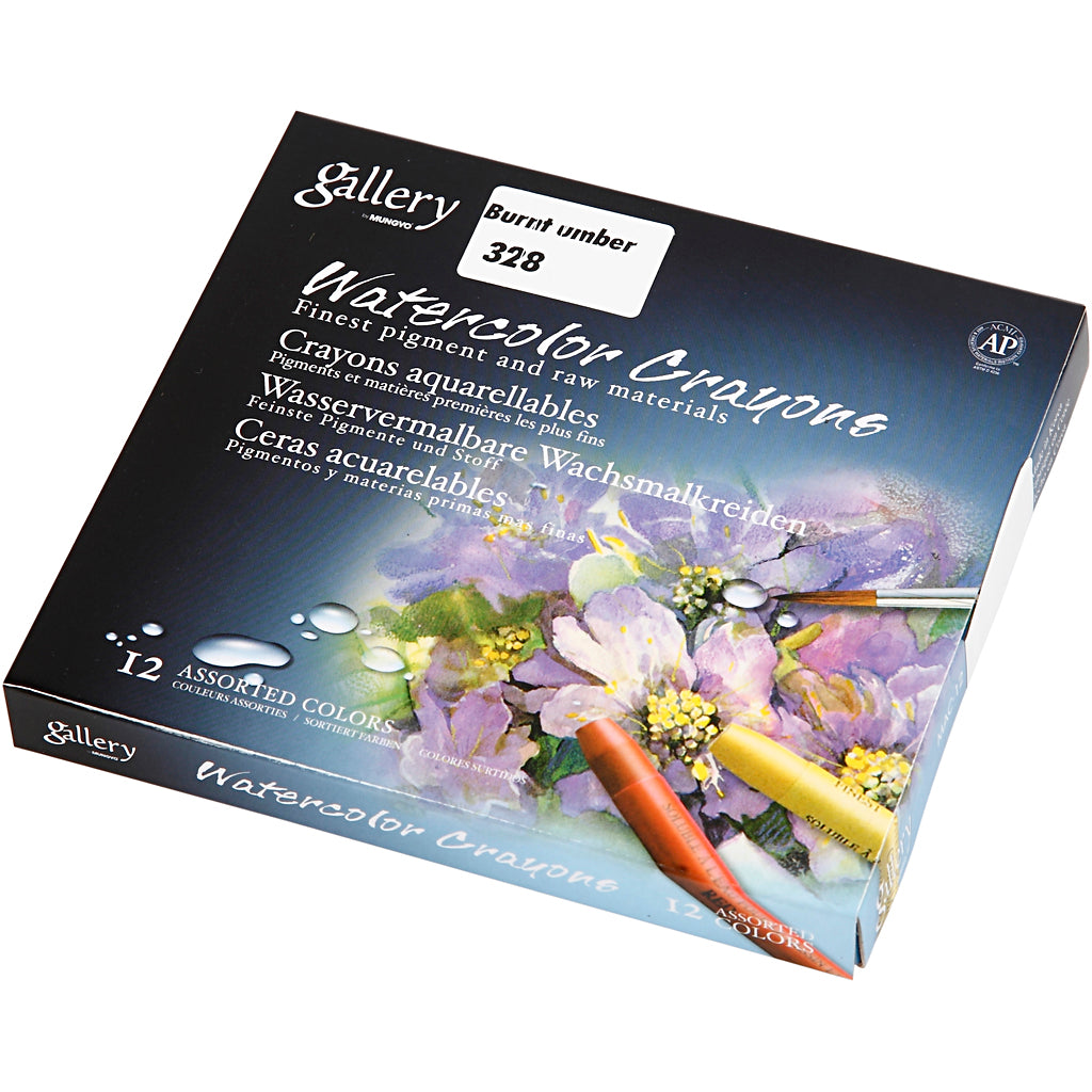 Gesso acquerello Mungyo, l: 9,3 cm, arancione, 12 pezzi 1 scatola