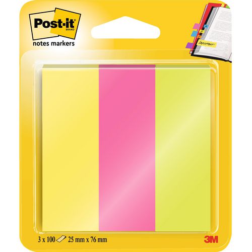 Índices gama de colores post-it autoadhesivos