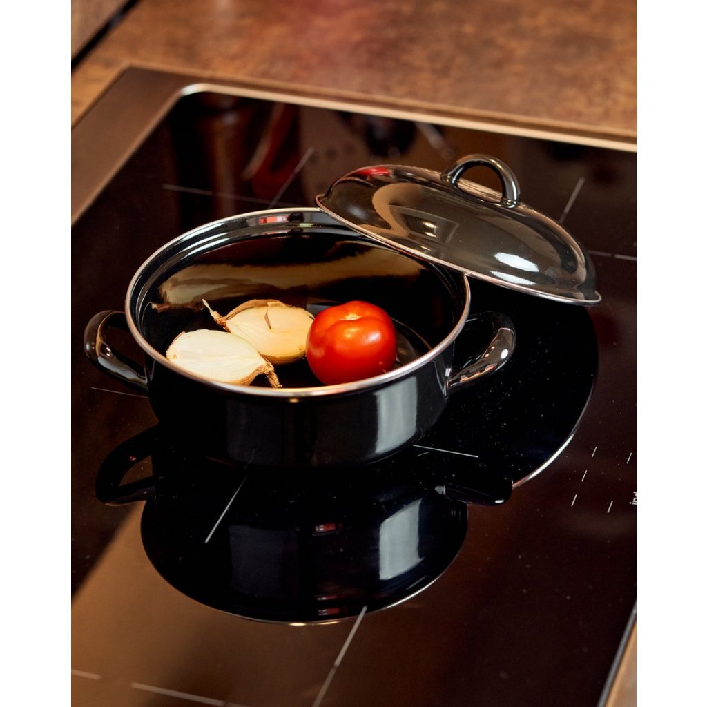 Braad Pan Esmalte negro Ø 22 cm 2l