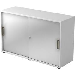 Bach sliding door cabinet hammerer 2fh silver, white