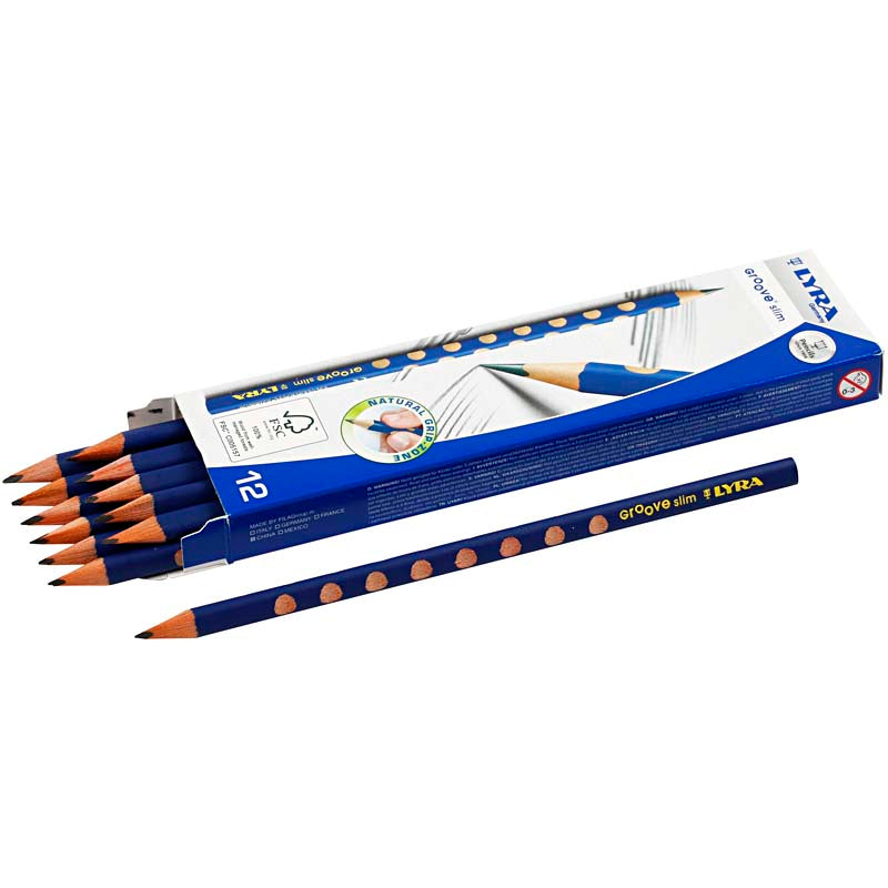 Lápices de grafito de lyra groove, d 7.2 mm, HB, relleno 3.3 mm, 12 piezas 1 caja