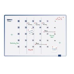 Maandplanner accents legamaster 7-189500 staal coating 90x60cm magneethoudend