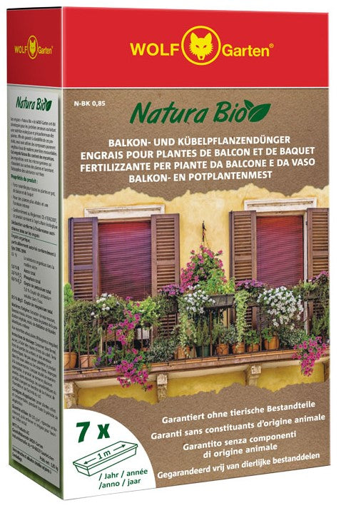 Wolf Garten Natura Bio concime per piante da balcone e vaso n-bk 0,85 - 3856505