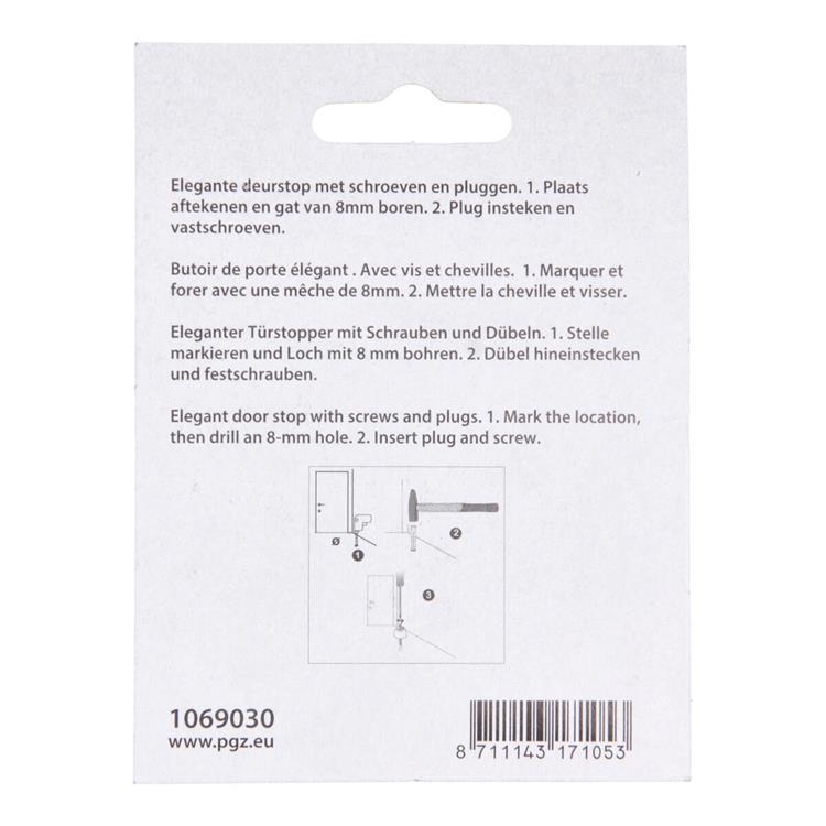 Mack 1069030 - fermaporta con gomma nera ø 30 mm 1 pz pz | 6 pezzi