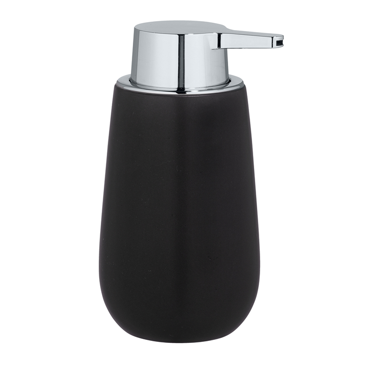 Wenko 1065610 - distributore di sapone. ceramica badi nera | 1 pz