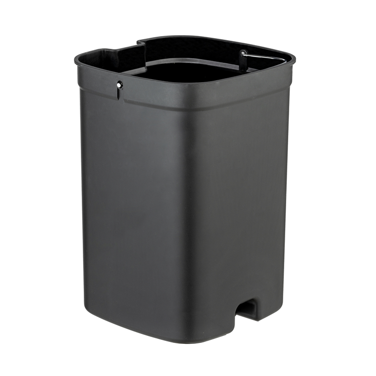 Wenko 1069577 - afvalemmer davos zw.5 ltr. ec | 1 stuks