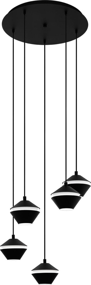 Eglo perpigo - lampada a sospensione - gu10 - ø 55,5 cm - nera