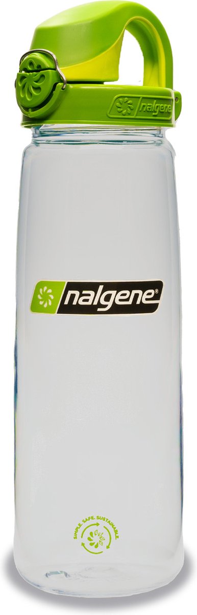 Nalgene - otf - botella para beber - botella de agua - botella de agua - a prueba de fugas - 650 ml - sin bpa - sustentar - brote transparente