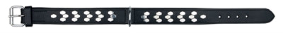 Trixie collar dog cuero activo con aplicaciones negras