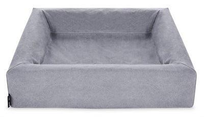 Bia bed funda de algodón cesta para perros gris