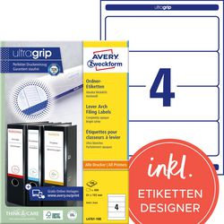 Etichette brochure avery l4761-100 bianco 400 etichette