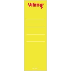 Etichette per dorso portadocumenti Viking Yellow 10 pezzi di carta