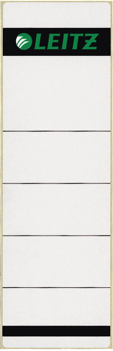 Etichetta Leitz dorso larga corta 62x192mm autoadesiva grigia - 100 pezzi