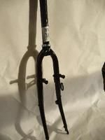 FORCHIO FRITTURA 28 con 1 tubo fork - v -free e freno a tamburo più dinamoak - nero lucido