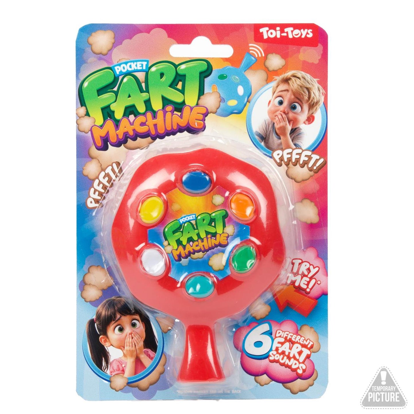 TOI-TOYS Fun Machine de pedos con sonido, 11 cm