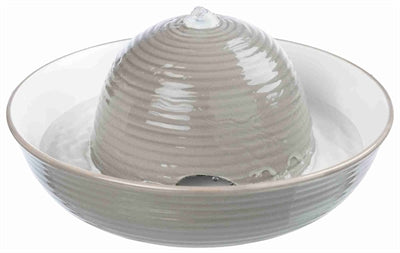 Trixie beve fontana flusso vitale grigio bianco