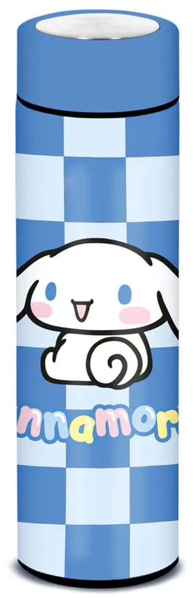 Karactermania – cinnamoroll slimme thermosfles 500 ml – blauw – rvs