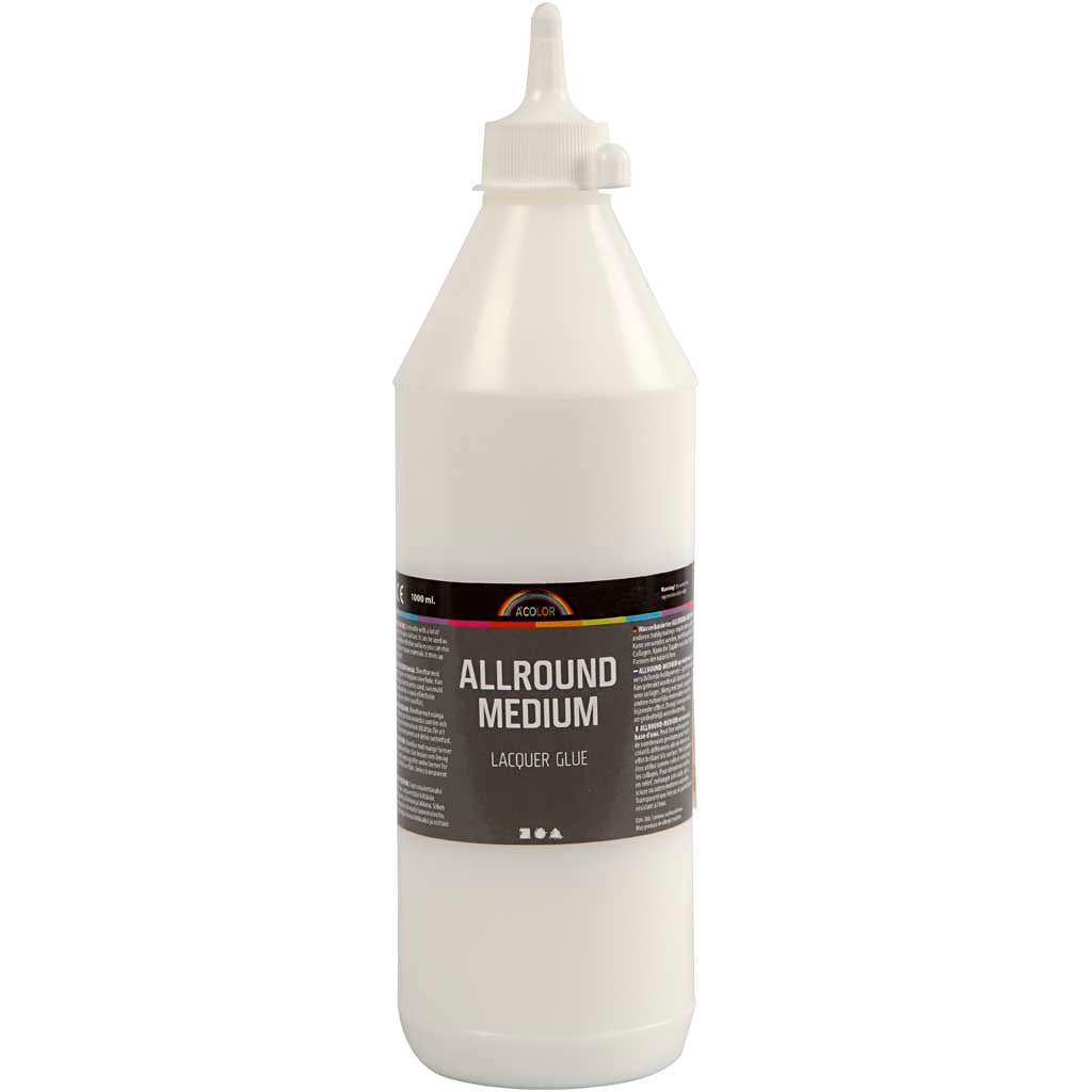 Vernice adesiva media a tutto tondo A-color, 1 flacone da 1000 ml