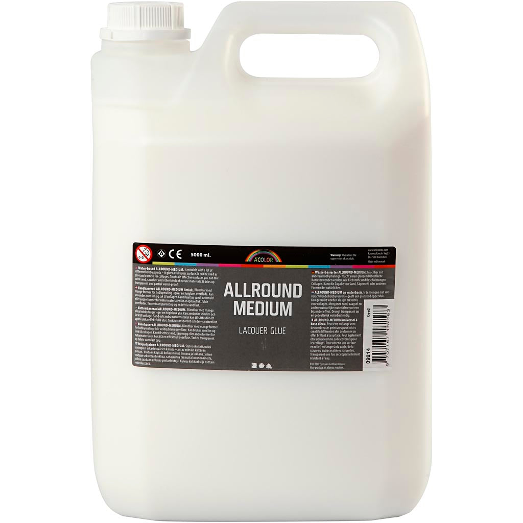 Vernice adesiva media a tutto tondo A-color, 5000 ml 1 flacone