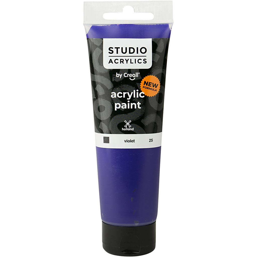 Creall studio pintura acrílica, opaca, violeta, 120 ml 1 botella