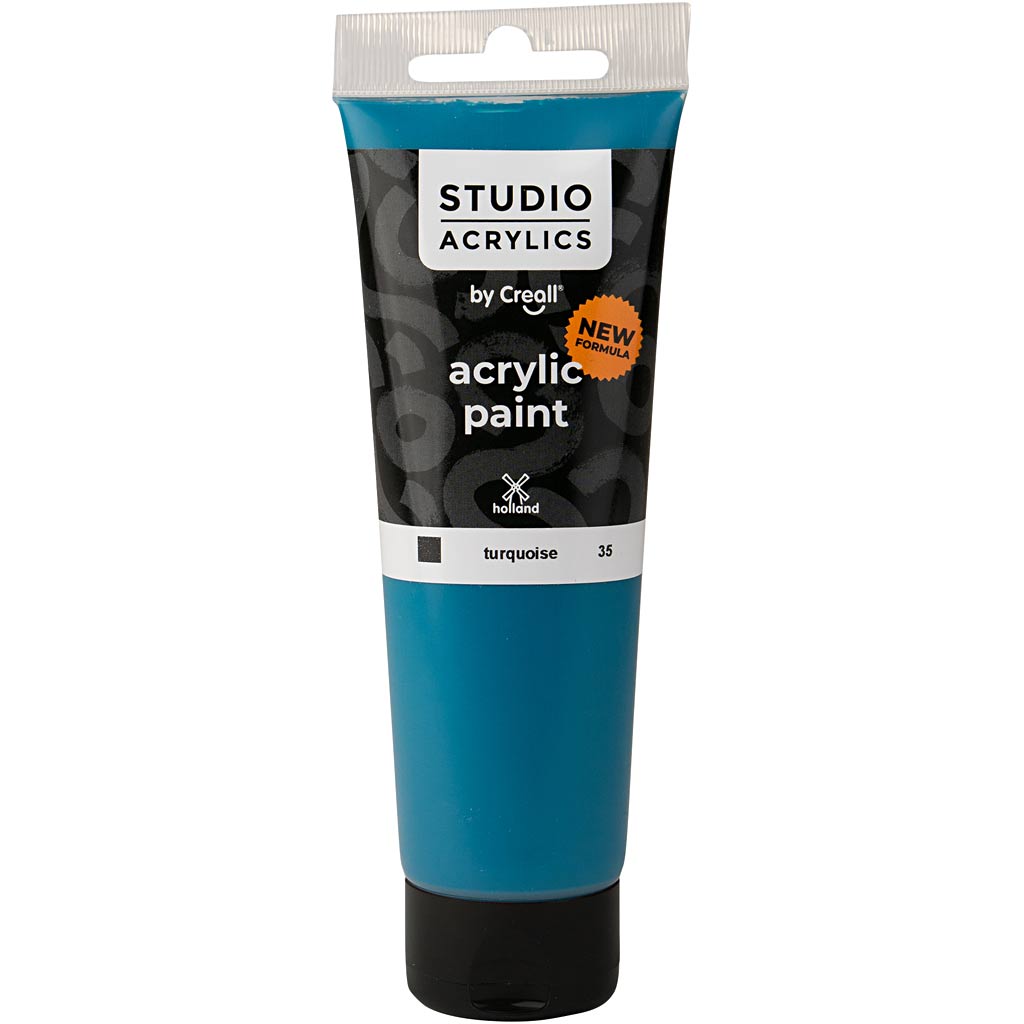 Pittura acrilica Creall Studio, opaca, turchese (35), 120 ml 1 bottiglia