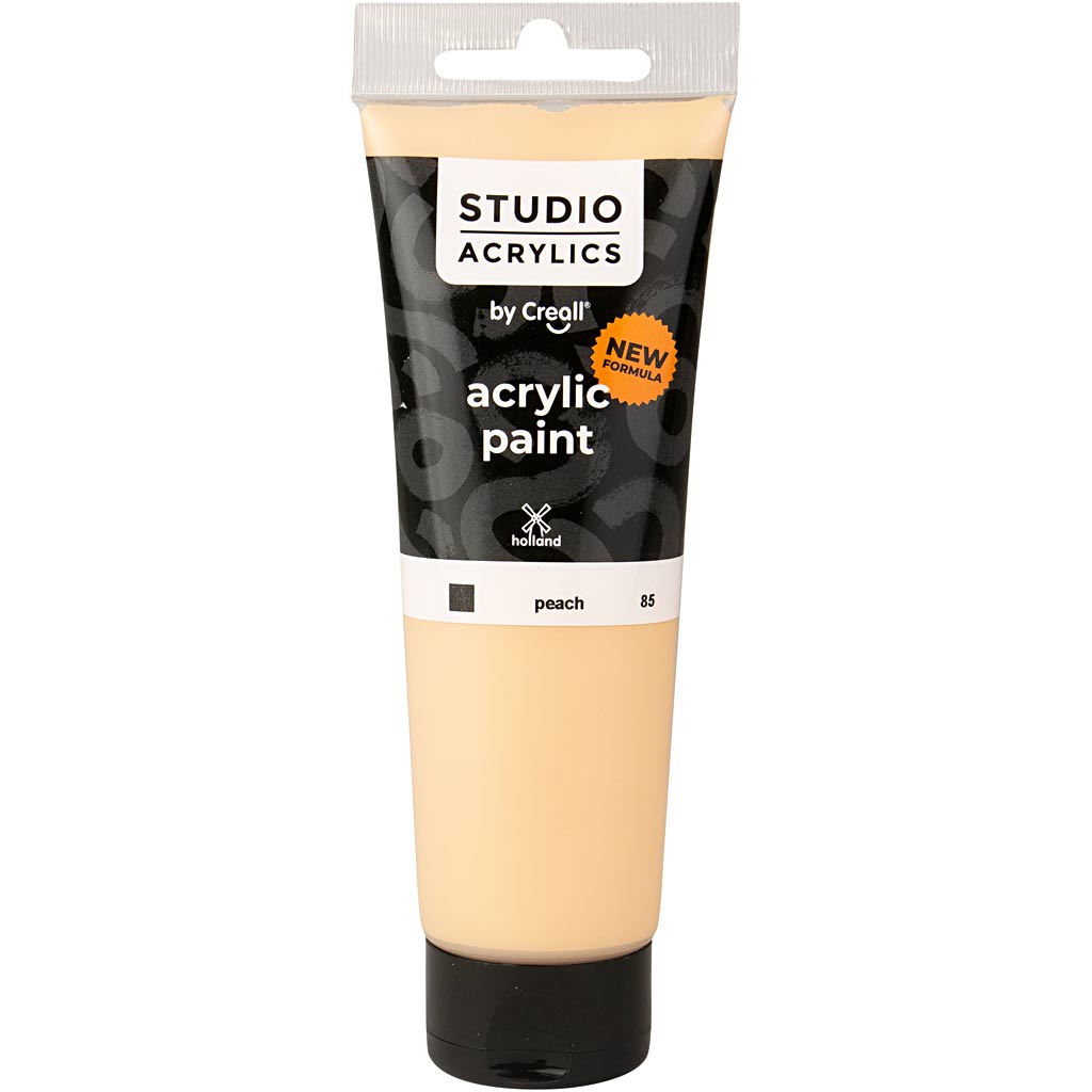 Pintura acrílica Creall studio, opaca, melocotón (85), 120 ml 1 botella