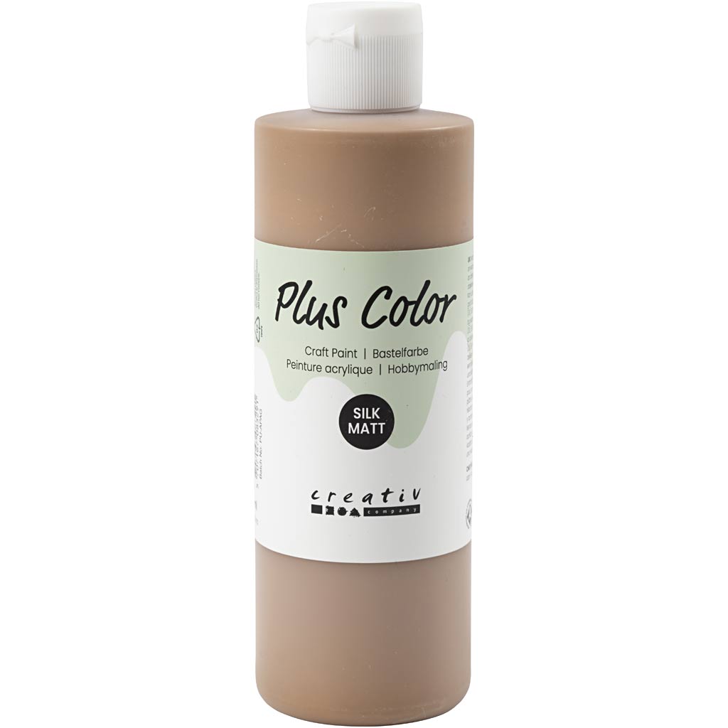 Più vernice acrilica a colori, marrone chiaro, bottiglia da 250 ml 1
