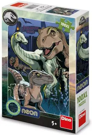 Puzzle neon di dinosauri 100 xl pezzi