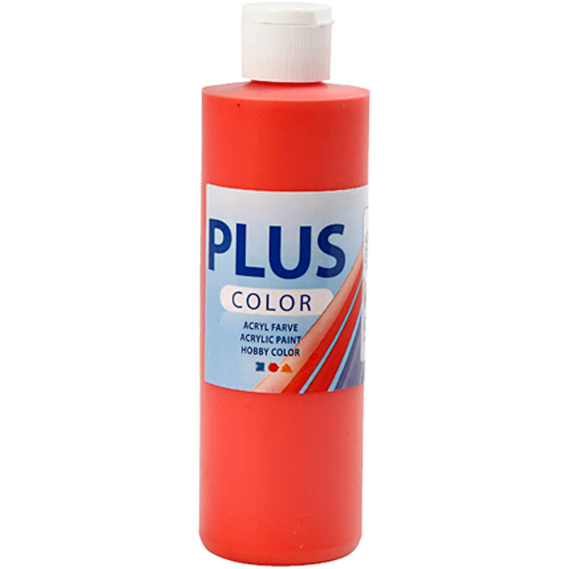 Pittura acrilica Plus Color, rosso brillante, 250 ml 1 flacone