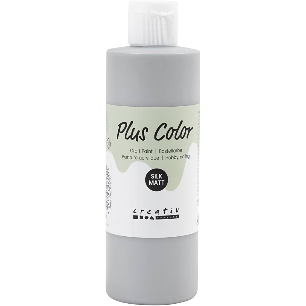 Pittura acrilica Plus Color, grigio pioggia, 250 ml 1 bottiglia